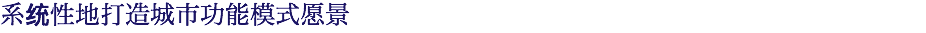 系统性地打造城市功能模式愿景